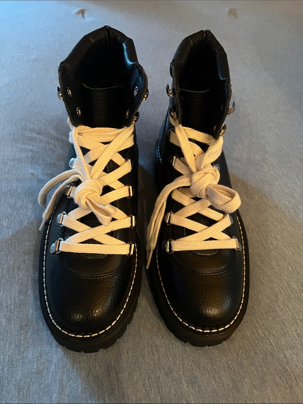 Anthropologie Black Leather Ankle Boots